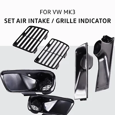 Grille Blinker Indicator Air Intake Set For Euro Bumper VW MK3 Golf GTI VR6 • $101.32