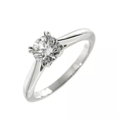 HARRY WINSTON Solitaire Diamond 0.70ct D/VS2/3EX Ring Pt 4.75-5(US) 90216292 • $4331.08