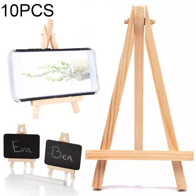 Wood Display Craft Table Stand Wooden Canvas Art Adjustable Mini Easel Pine 10x • £8.11