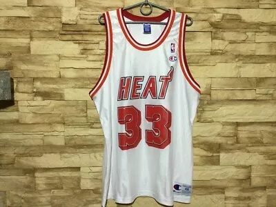 MIAMI HEAT BASKETBALL SHIRT JERSEY CHAMPION #33 Mourning Sz 48 • $139.99