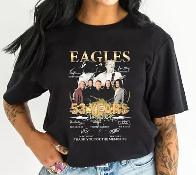 The Eagles Band 53 Years 1971-2024 Thank You For The Memories Unisex T-Shirt • $18.99