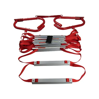 £48.99 • Buy Emergency Fire Escape Ladder 2 Storey (Window Home Portable Roll Out Exit 4.3M)