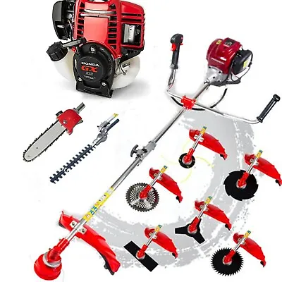 GX35 Pole Saw Brush Cutter 4 Strokes Weed Eater Gasoline String Grass Strimmer • £225