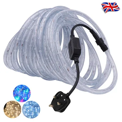 £60.11 • Buy 220V LED Rope Tube Strip String Fairy Lights Waterproof Outdoor Garden UK Plug