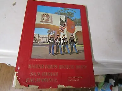 Us Military History Book Vintage Basic Training Marine Corps Recruit Depot San D • $9.99