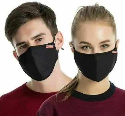 Face Mask Virus UK Reusable Washable Mouth Cotton Cover Double Layer Non Medical • £2.44