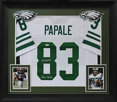 Vince Papale  Invincible  Authentic Signed White Framed Jersey BAS Witnessed • $459.99