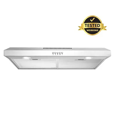 30 In Under Cabinet Range Hood 3-Prong Plug Stainless Steel LED Mesh Filters • $124.94