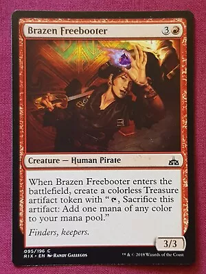 Magic The Gathering RIVALS OF IXALAN BRAZEN FREEBOOTER Red Card MTG • $5.99