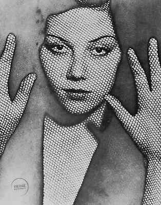 Man Ray Vintage Photo Print Engraving Portrait Model Netting Lithograph 12x14 • $103.82
