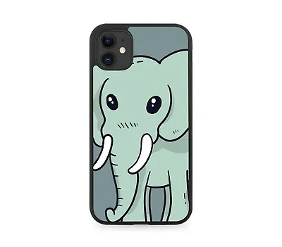 Sad Elephant Face Rubber Phone Cover Case Cute Elephants Animation Eyes J309 • £15.90
