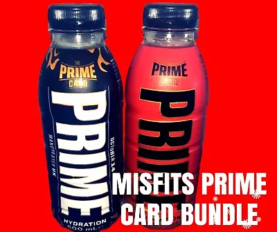 Prime Hydration Card Red & Black Limited Edition Collector Bottles Prime Bundle • £89.95