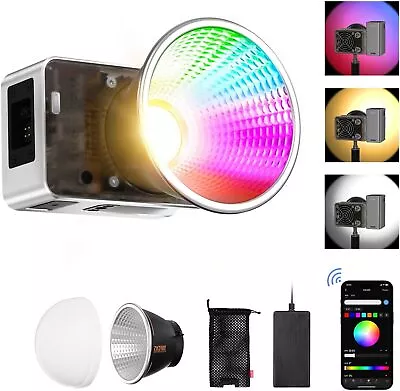 Zhiyun Molus X60 RGB COB Led Video Pocekt Light APP Control Lights 2700K-6500K  • $235