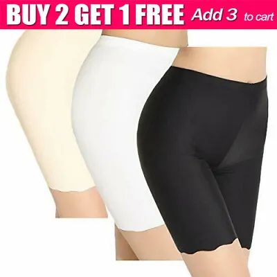 Women Elastic Safety High Waist Gym Pants Under Shorts Leggings Anti Chafing • £3.59