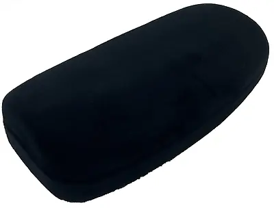 Black Velvet Large New Glasses Specs Case With FREE Micro-fibre Cleaning Cloth! • £5.49