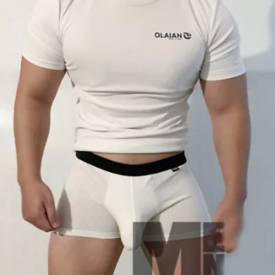 Sexy Men's Boxer Panties Enlarged Elephant Nose U Convex Pouch Shorts Underwear • $10.99