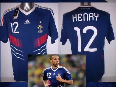 £74.99 • Buy France Adidas Henry Large Shirt Jersey Football Soccer BNWT Arsenal World Cup