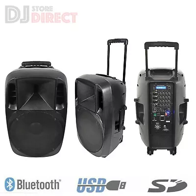 QTX MIXCAB 15 Portable Speaker Mixer PA System With Bluetooth USB SD • £319.90