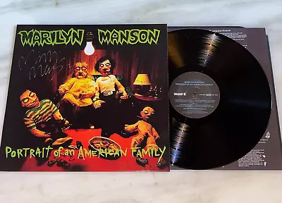 MARILYN MANSON Portrait Of An American Family RARE SIGNED VINYL LP AUTOGRAPHED • $249.99