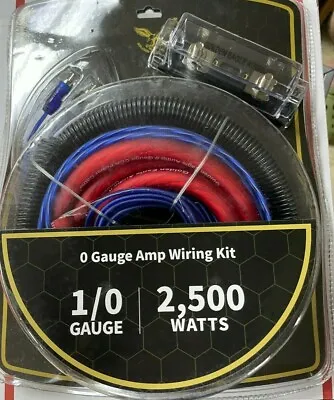 0 GA Amp Wiring Kit 2500 Watts By GOLDEN EAGLE AUDIO • $34.20