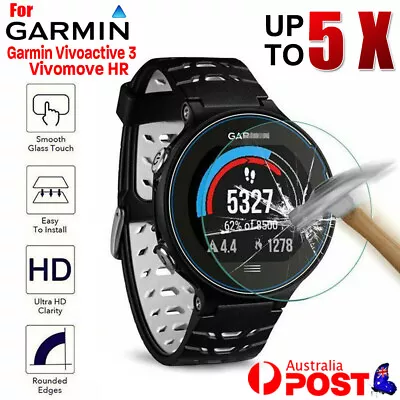 Tempered Glass Screen Protector Film Guard For Garmin Vivoactive 3 / Vivomove HR • $5.19