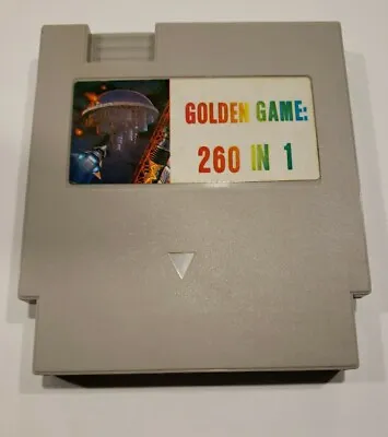 💥 Golden Game : 260 In 1 [ Nintendo ] NES Cleaned Tested Work💥100% Athentic💥 • $47.55