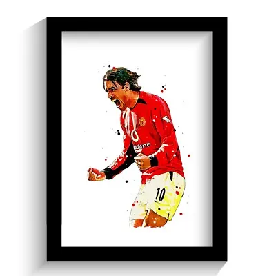 Manchester United - Ruud Van Nistelrooy - Man Utd - Framed Print Poster Picture! • £15.99