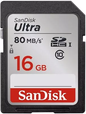 SanDisk Ultra 16GB Class 10 SDHC UHS-I Memory SD Card - SDSDUNC-016G-GN6IN • $6.49