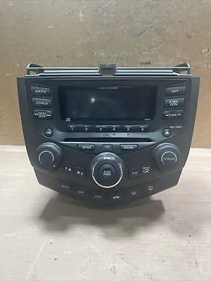 2003 Honda Accord Screen CD Stereo Player Climate Control Unit OEM 39050SDAA502 • $91