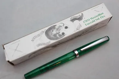 $17.50 • Buy Noodlers Maximillian Emerald Demonstrator Standard Piston Flex Nib Fountain Pen