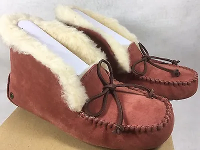 UGG Australia Alena Casual Moccasin Slippers 1004806 Spice Cuff House Shoes • $71.99