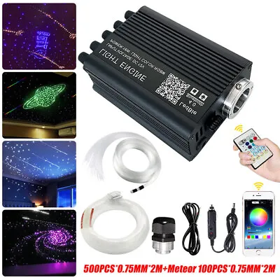 750PC RGBW Fiber Optic Car Home Headliner Star Light Kit With Twinkle+Meteor US • $115.99