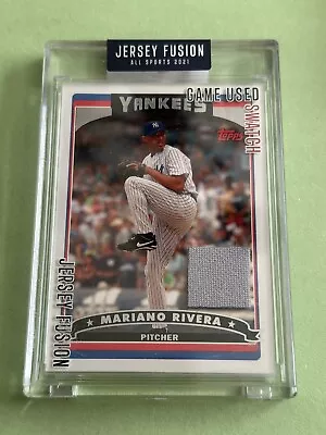 2021 JERSEY FUSION  GAME USED SWATCH JERSEY #JF-MR96 MARIANO RIVERA  NY Yankees • $7