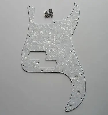 Standard Precision Bass P Bass Pickguard Scrach Plate White Pearl 3 Ply • £14.47