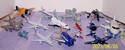 £6.38 • Buy Lot Of 15 Toy Planes, Space Shuttle, Southwest, American, Air Force,