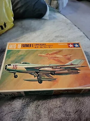 Tamiya Mig-19 Farmer-E Model Russian Jet Military Airplane Plane USSR 1/100 • $5.50