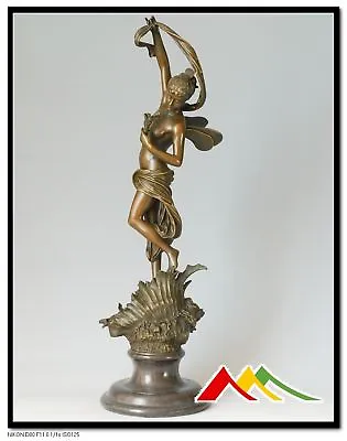 Z.MADRASSI Bronze Nude Girl Statue Fairy Of The Sea  • $769.99