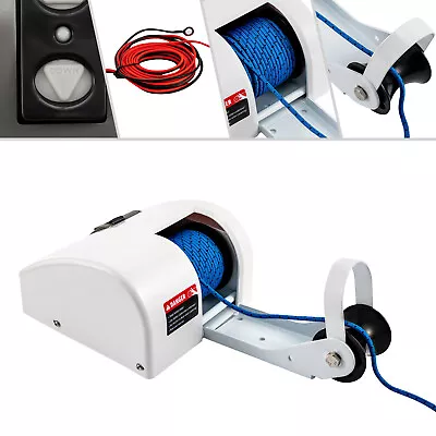 25 LBS Boat Electric Anchor Winch W/ Remote Wireless Control Marine Saltwater • $178