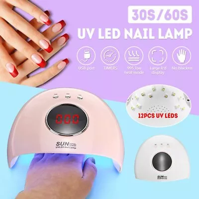 120W UV LED Nail Lamp Light Professional Nail Polish Dryer Art Gel Curing Device • $15.95