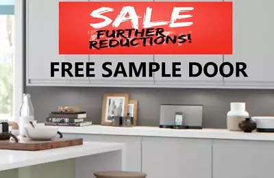 £2.50 • Buy Light Grey Handless Kitchen Gloss Doors   FURTHER DISCOUNTS PLEASE CONTACT ME