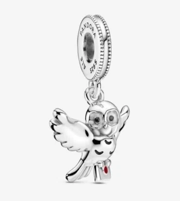 $55 • Buy Genuine PANDORA Harry Potter Hedwig Owl Charm 799123C01 Brand New RETIRED