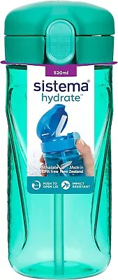 Sistema Hydrate Quick Flip Water Bottle | 520 Ml | BPA Free Water Bottle With | • £7.49