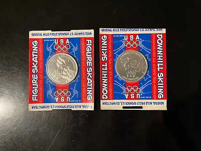 1998 Nagano Olympics US Figure Skating + Downhill Skiing Coins - New • $4.99