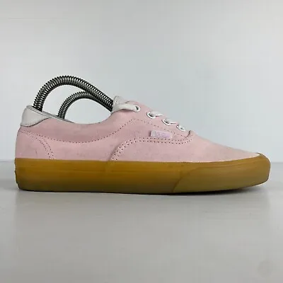 Vans Shoes Womens US 7.5 EU 38 Pink White Brown Canvas  Off The Wall  Sneakers • $24.95