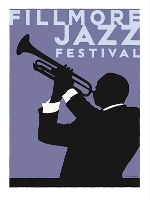 £4.49 • Buy 0827 Vintage Music Poster Art - Fillmore Jazz Festival