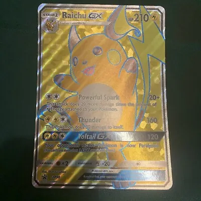 Raichu GX SM90 JUMBO CARD Pokemon TCG Black Star Promo Oversized • $4.99