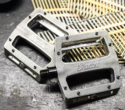 Shadow Conspiracy Metal Alloy Bmx Pedals Sealed Bearing Se Cult Gt Haro Silver • $70.19