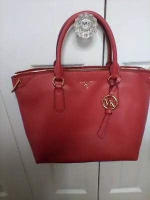 NEW Michael Kors Signature Leather Top Zip Tote Handbag MK Designer Purse Large • $59