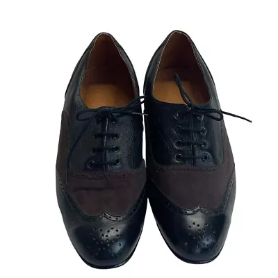 Mr Tango Dance Shoes Mens 8 B Argentine Latin Ballroom Two Toned Leather Sole • $79.99