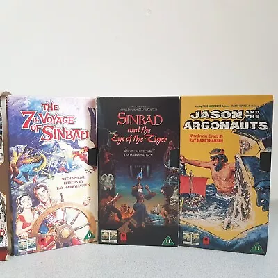 Jason And The Argonauts Sinbad The Eye Of Tiger 7th Voyage Of VHS Cassette Tapes • £9.95